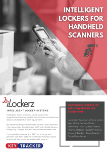Handheld scanners management intelligent locker system iLockerz ecolockerz Keytracker