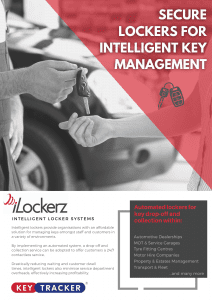 Keytracker - KeyLockerz Key Management Lockers for Drop-Off and Collection iLockerz